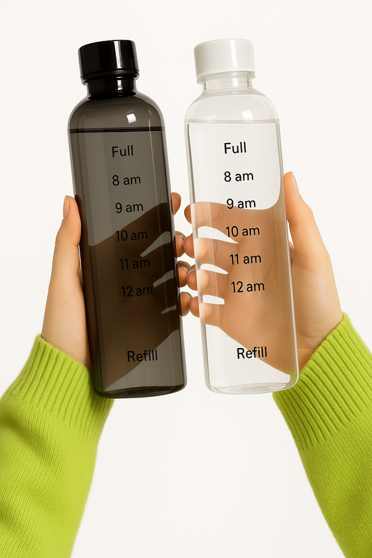 Borraccia Moovly - Borraccia Portatile con Scala Temporale e Funzione Antigoccia