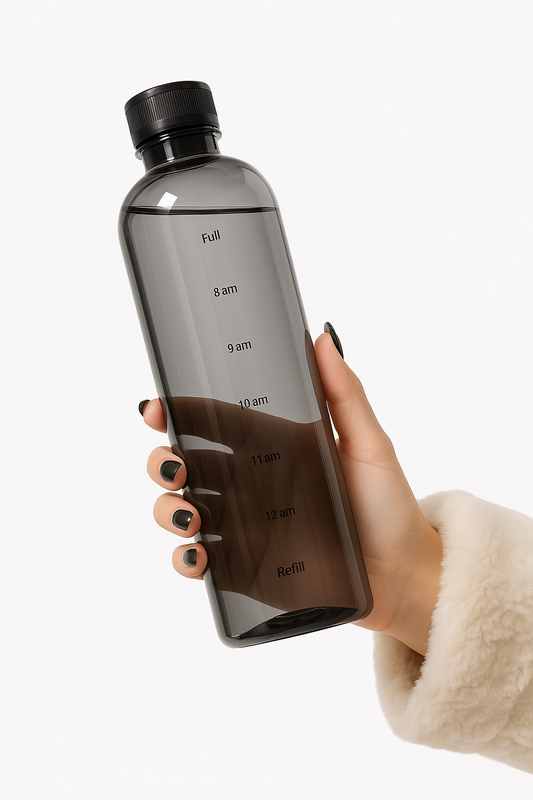 Borraccia Moovly - Borraccia Portatile con Scala Temporale e Funzione Antigoccia